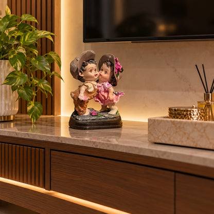 Sweetheart Kissing Kids Figurine