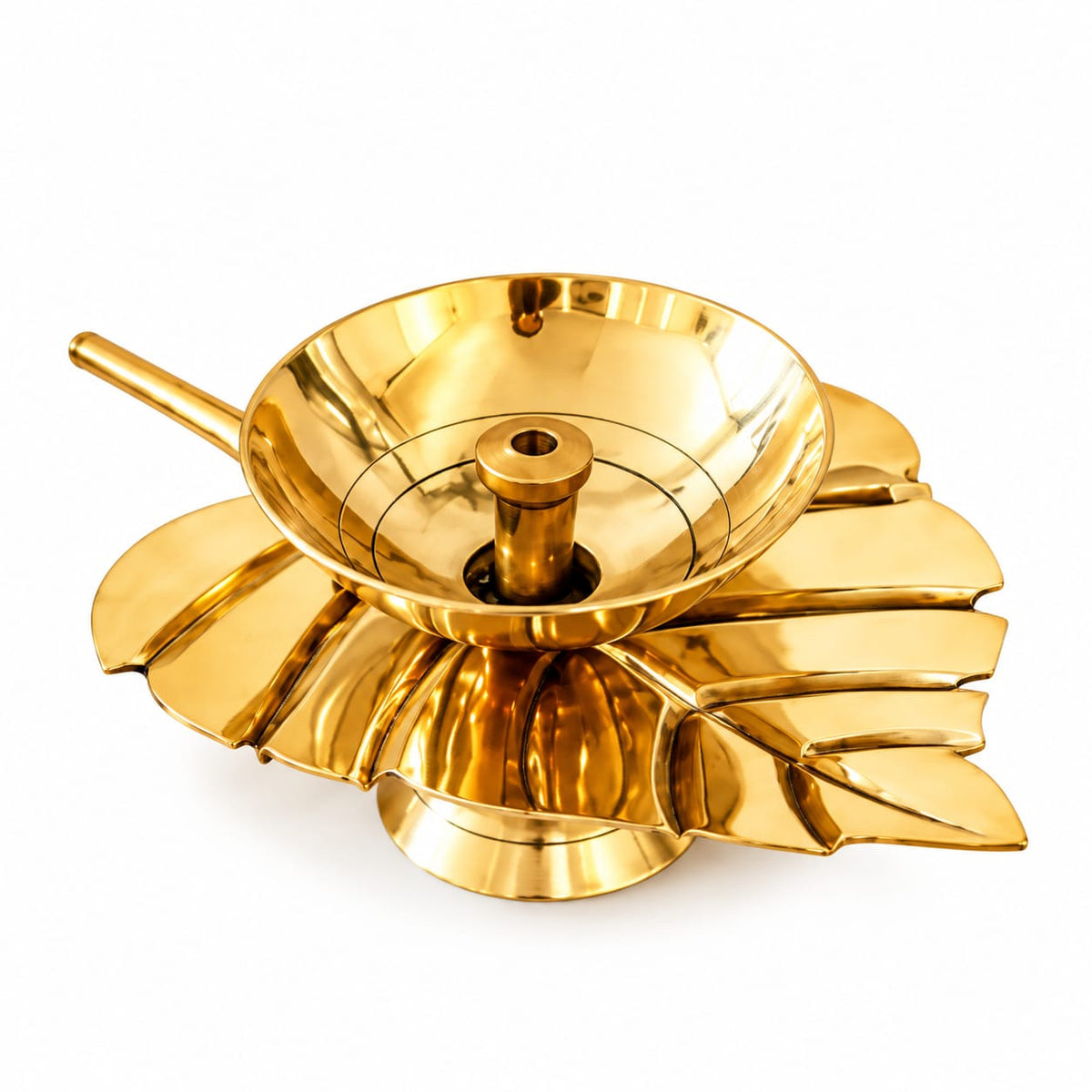 Leaf Akhand Diya Oil Lamp