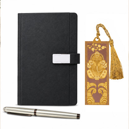 Classic Executive Notebook & Pen Gift Set - close-up detail