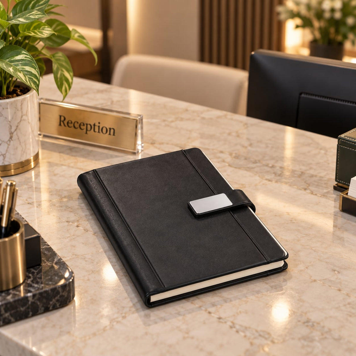 Executive Metal-Clasp Diary