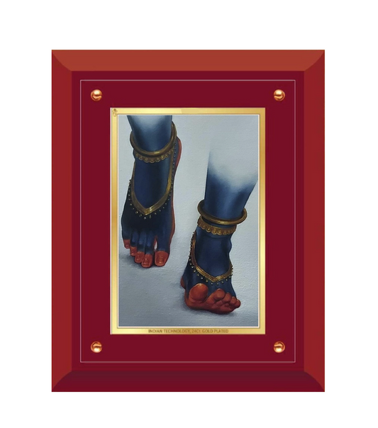Divine Charan Paduka MDF Framed Art - detail view