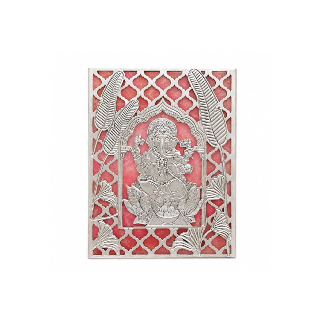 Divine Ganesha Rose Quartz - close-up detail
