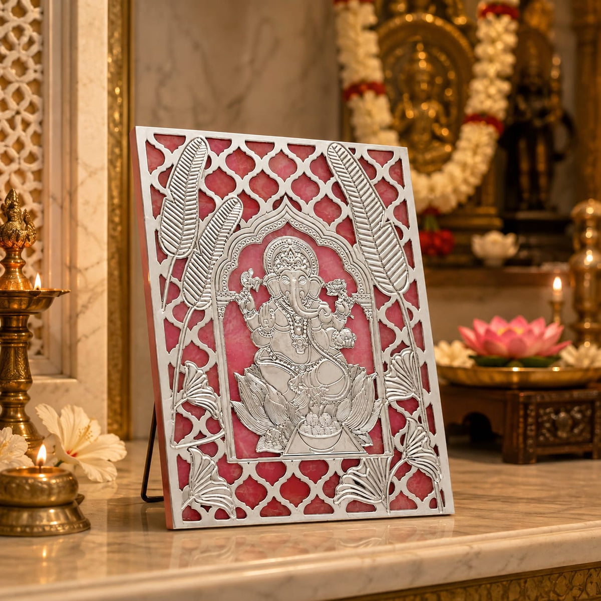 Divine Ganesha Rose Quartz