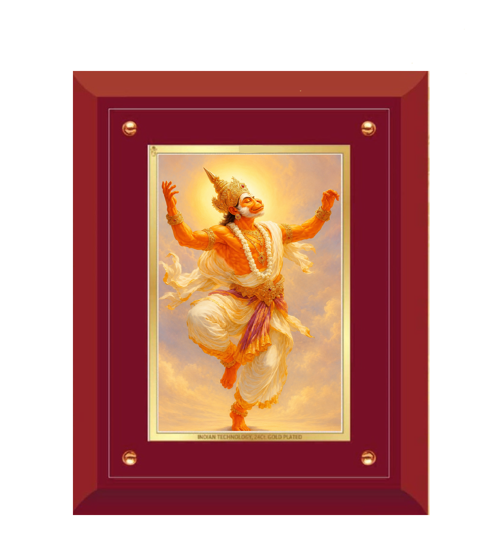 Divine Hanuman MDF Framed Art - detail view