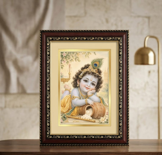 Divine Little Krishna Framed Art