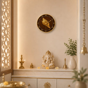 Divine Shankh MDF Wall Clock