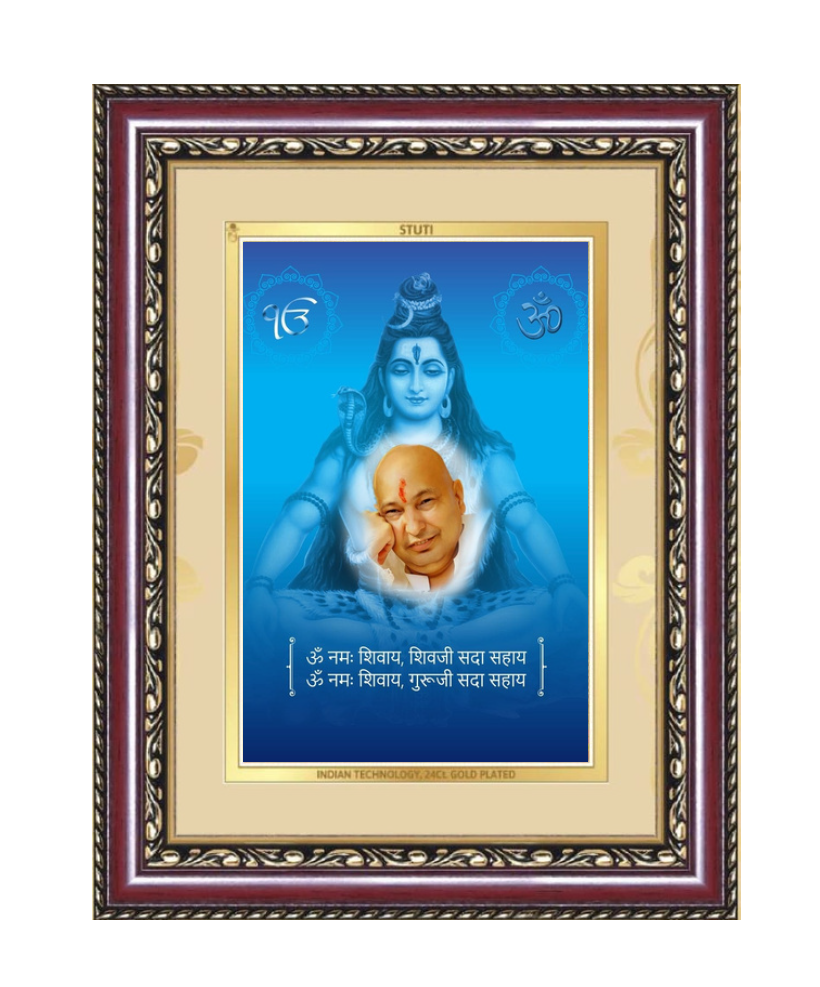 Divine Shiva Guru Ornate Framed Art - close-up detail