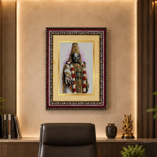 Divine Tirupati Balaji Ornate Framed Art