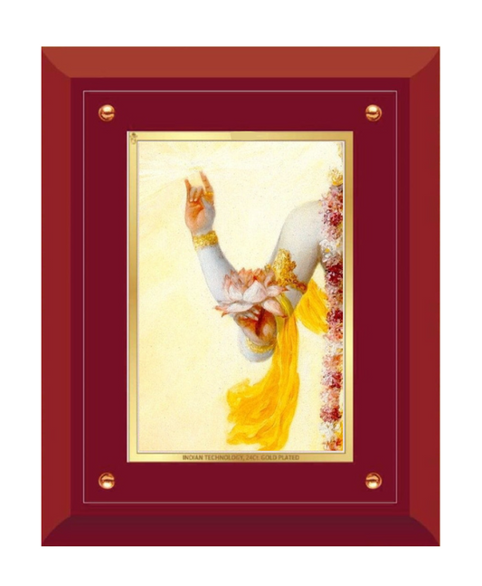 Meditating Figure MDF Framed Art - close-up detail