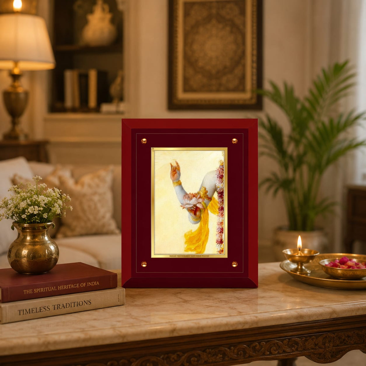 Meditating Figure MDF Framed Art