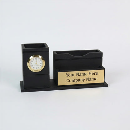 Personalized Multipurpose Wooden Pen Stand &amp; Desk Organizer