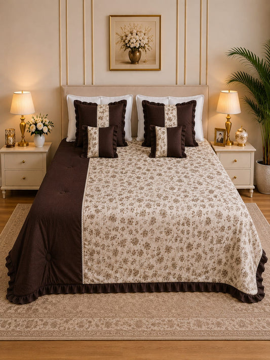 Rixos 6-Piece Cocoa Truffle Bedding Set