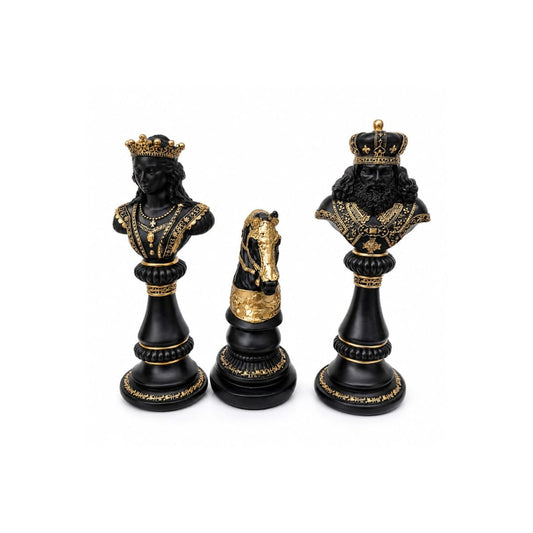 Royal Chess Sculptures - close-up detail