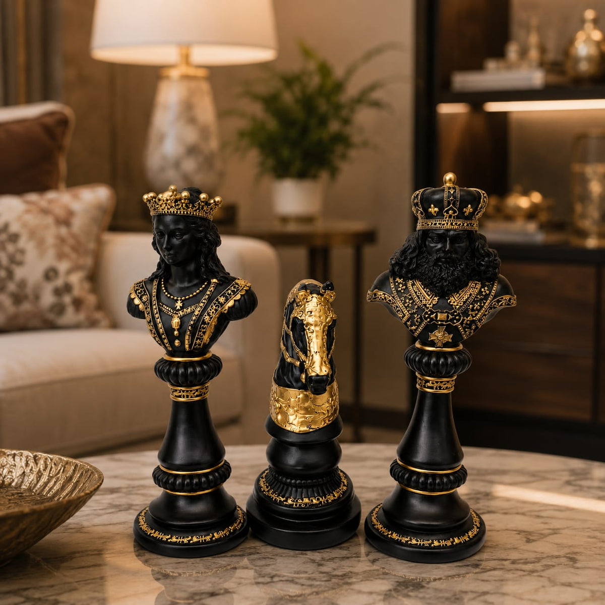 Royal Chess Sculptures