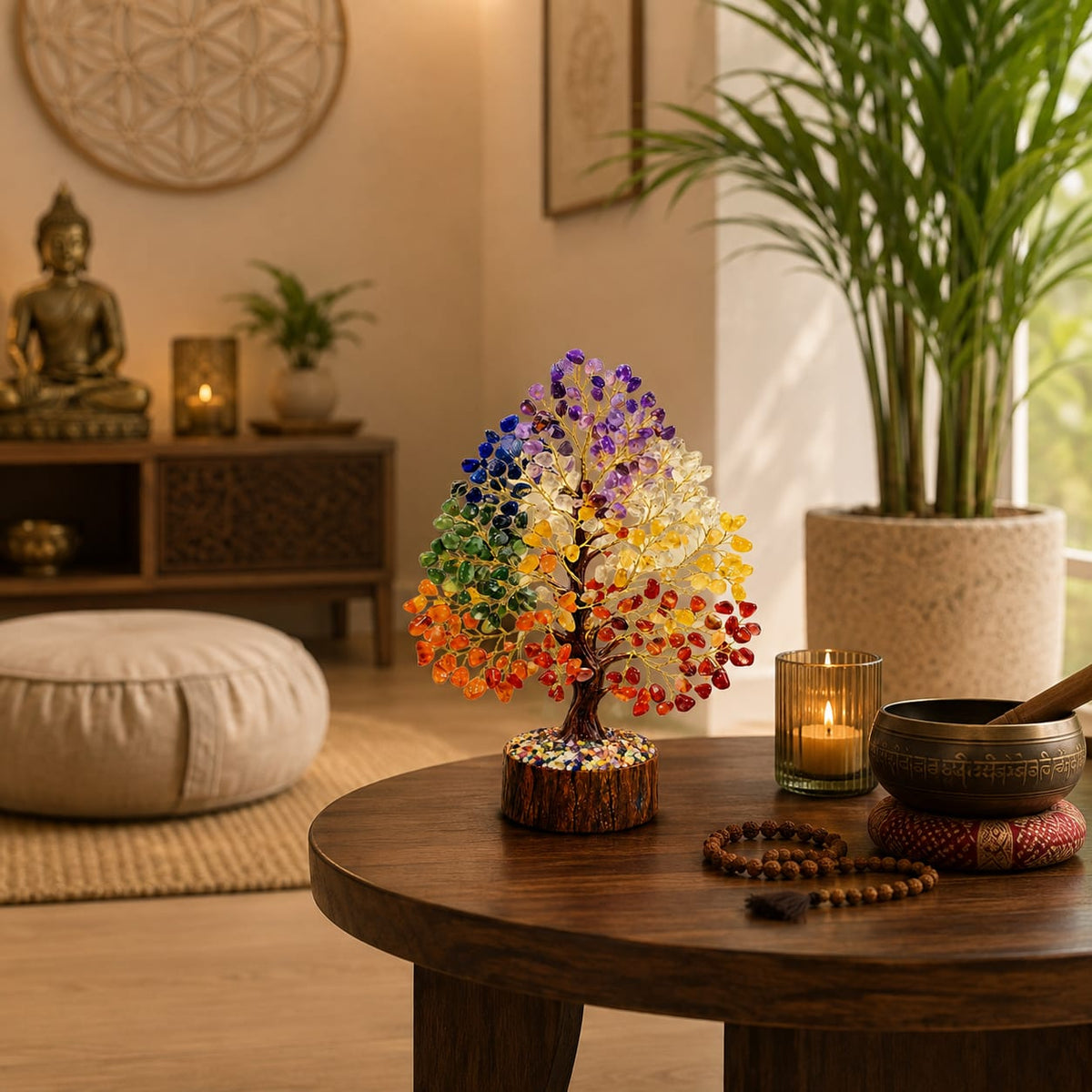 Seven Chakra Healing Tree - detail view
