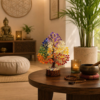 Seven Chakra Healing Tree - detail view