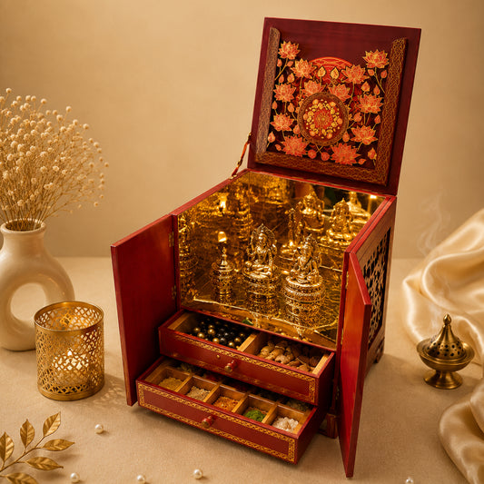 Swarna Lotus Box - close-up detail
