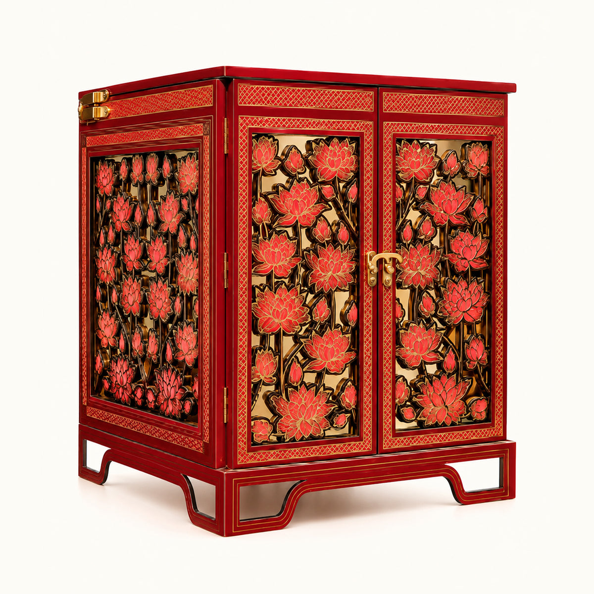 Swarna Lotus Box - detail view